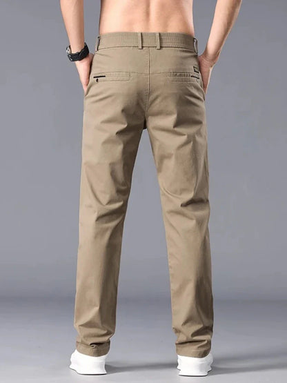 Brand Autumn New Stretch Men Casual Pants Straight Business Dress Formal Trousers Work Fashion Male Comfort Pants