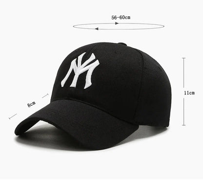 Fashion Korean Letter MY Baseball Cap 3D Embroidery Dad Hat Men