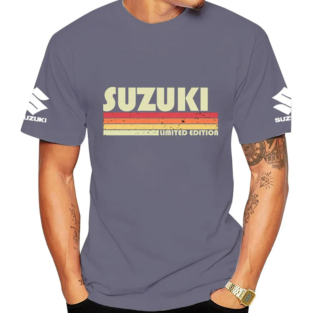 2026 Retro Summer New Fashion 100% Cotton Trendy Men T-shirt Daily Outdoor Sports Party Casual Loose Street Short Sleeve