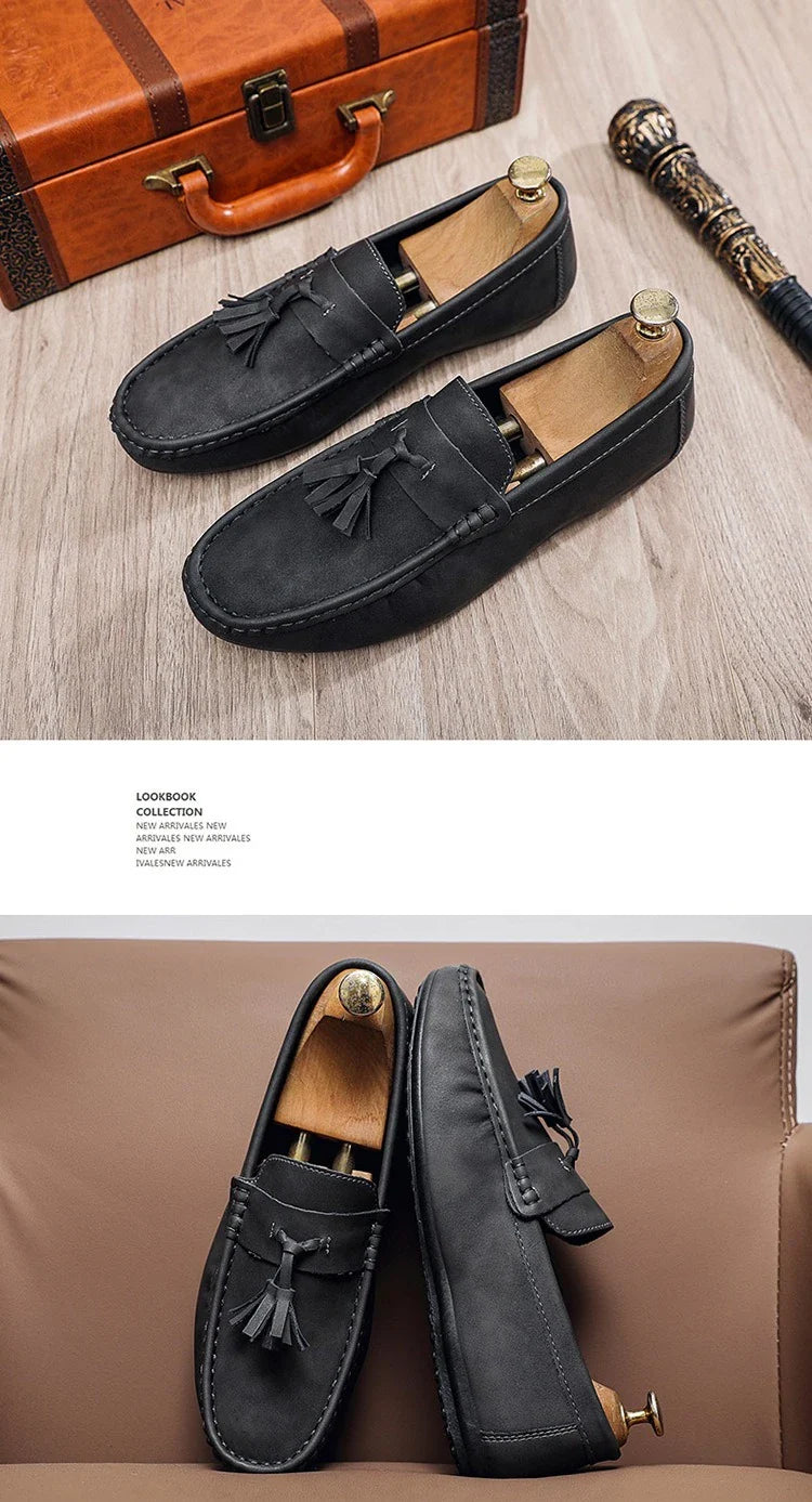 Outdoor Fashion Men's Casual Shoes Comfortable Male Loafers Non-slip Walking Sneakers Breathable Flats Driving Shoes Lazy Shoes