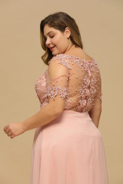 New Burgundy Evening Dresses Illusion Lace Appliques O-Neck Short Sleeve Prom Dress Sheer Back A-Line Long Formal Party Gowns