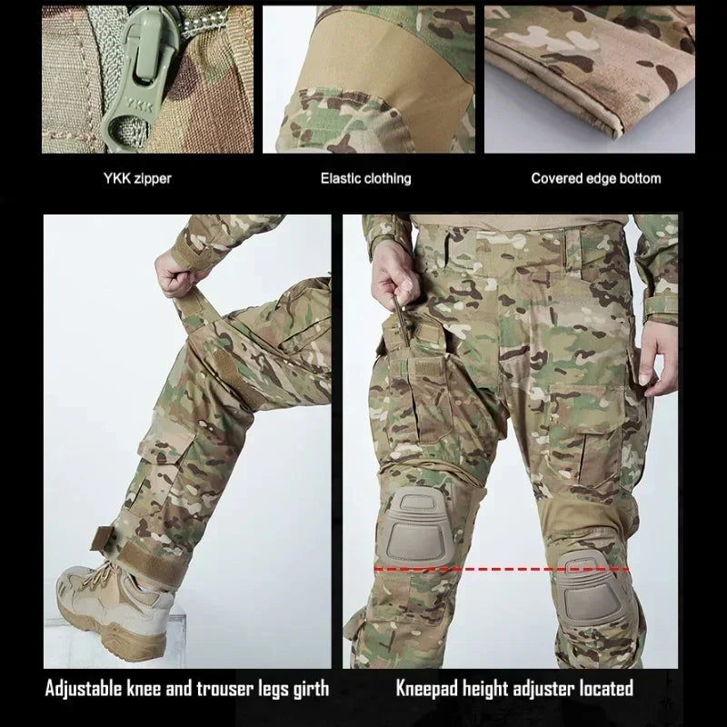 Gen3 Tactical Pants Camo Hunting Pants Multicam Mens G3 Cargo Trousers Trainning Combat Pant Men Clothing Tactic Water Repellent