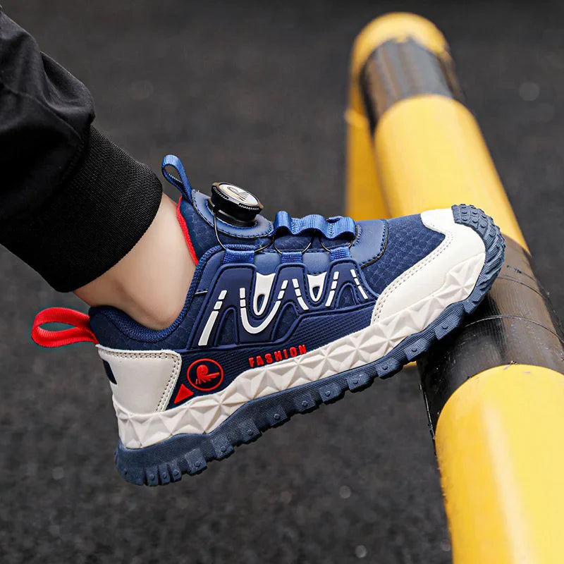 Children Sports Sneakers for Boys Girls Kid Cartoon Graffiti Pattern Casual Shoes Boys Basketball Shoe chaussures de sport