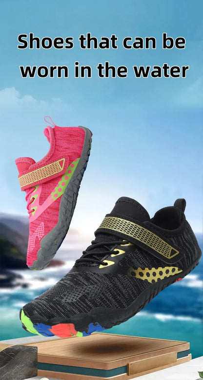 Children's Beach Barefoot Water Shoes, Swimming and Boating, Quick-Drying, Non-slip, Easy to Wear and Take off, Sports Shoes