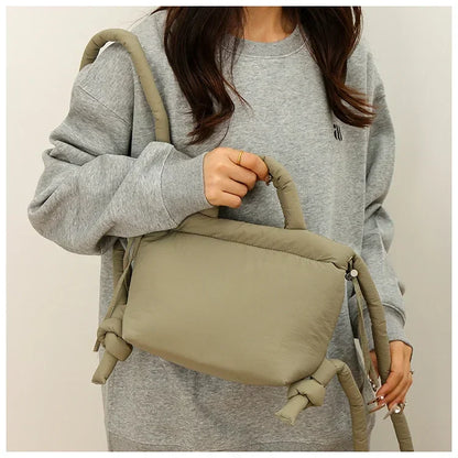 Colorful Nylon Small Square Shoulder and Crossbody Bags Super Cool Simple Versatile Handbags for Women 2024 Casual Hot Sale