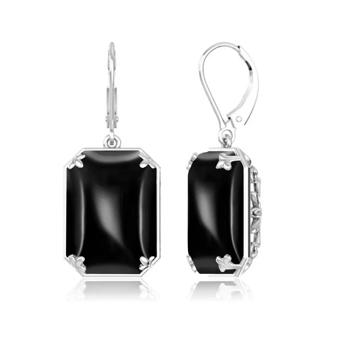 925 Sterling Sliver Earrings For Woman Vintage Ruby Gemstone Wedding Party Lever Back Drop Earring Handmade Designer Jewelry