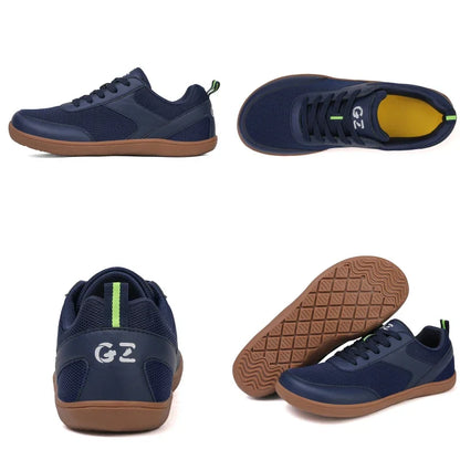 Men's Wide Minimalist Barefoot Sneakers | Unisex Zero Drop Sole | Optimal Relaxation