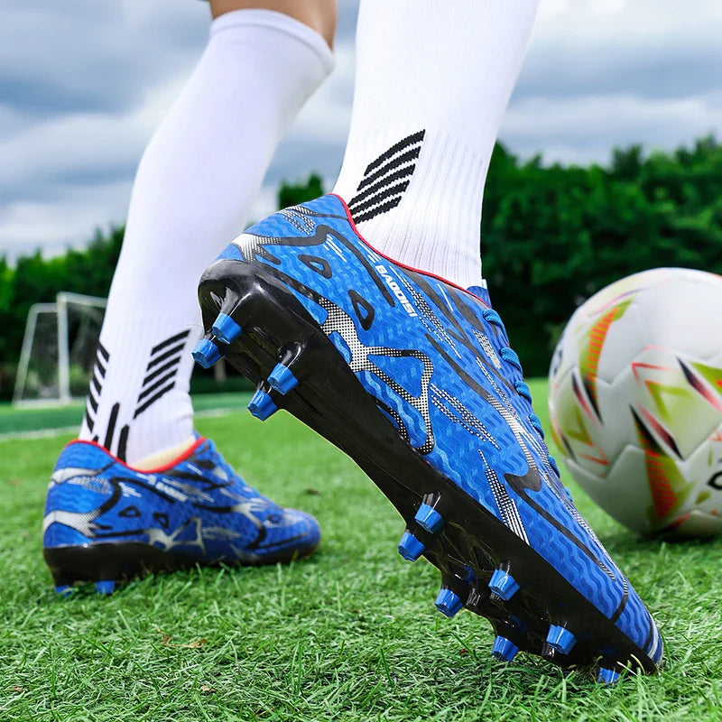 Soccer Shoes Child Football Shoes Outdoor Non-Slip Futsal Shoes Kids Sneakers Boys Low-cut Lightweight Children's Sports Shoes