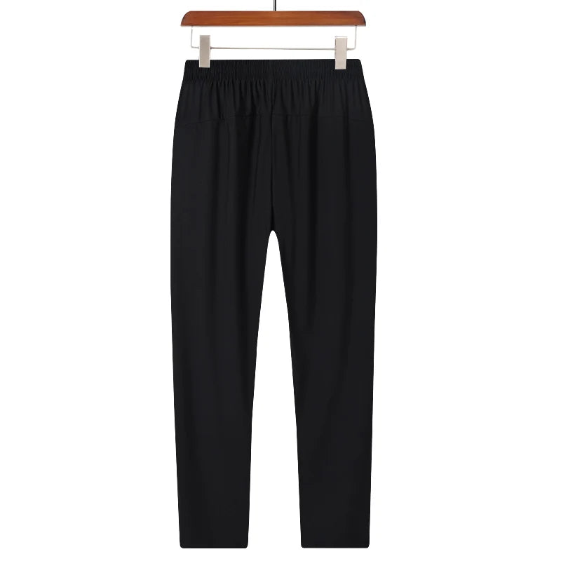 New Ice Silk Breathable Men's Sports Pants Quick Drying Sweat-absorbing Comfortable Cool High Quality Outdoor Pants for Men