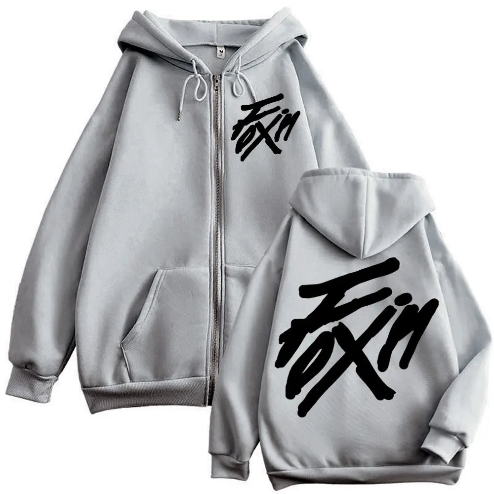 Merch Zipper Hoodie Men Women High Quality Fashion Zip Up Jacket Coat Autumn Winter Casual Loose Sweatshirts