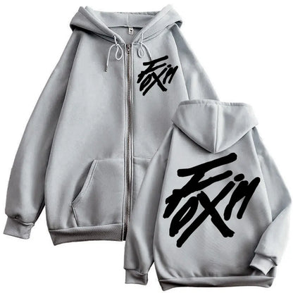 Merch Zipper Hoodie Men Women High Quality Fashion Zip Up Jacket Coat Autumn Winter Casual Loose Sweatshirts