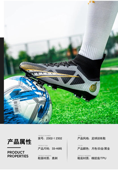 Professional Football Boots Men Soccer Shoes Society Football Cleats Ultralight Training Soccer Sneakers Men Outdoor Sports Shoe