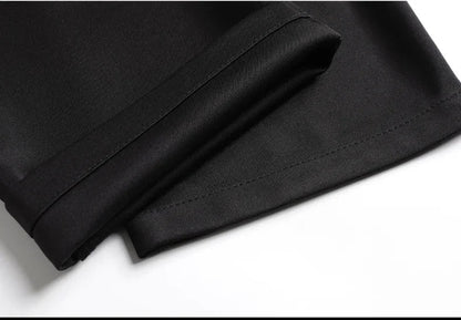 Plus Size 29-42 Mens Summer Thin Business Casual Suit Pants Long Dress Pants Men Elastic Straight Trousers Formal Pants