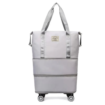 Oxford cloth large capacity travel bag Dry wet separation storage business travel luggage bag Detachable universal wheel
