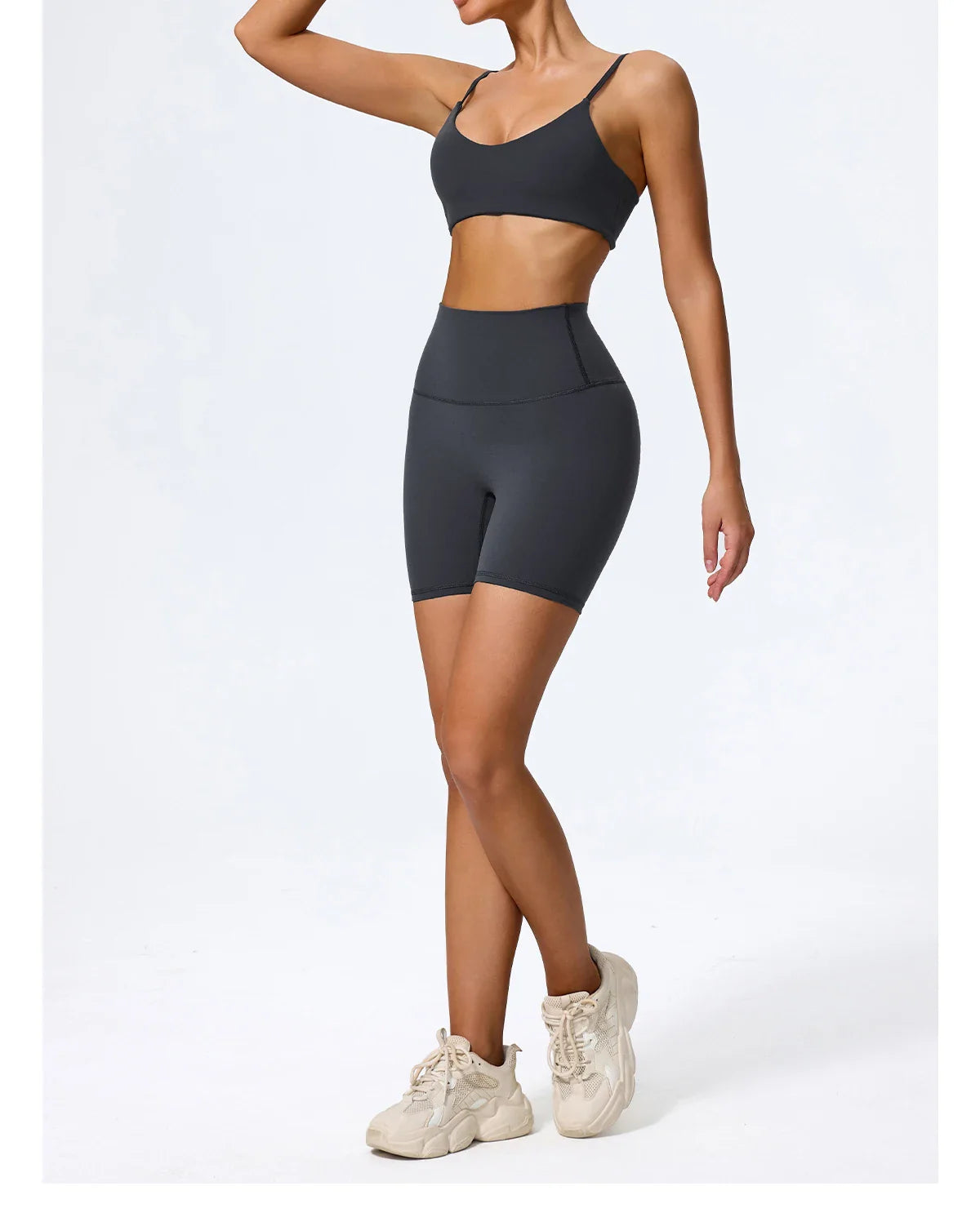 Ctenkevet Summer Women 2Pcs Sleeveless Sports Set Female Gym Two-piece Yoga Set High Waist Breathable legging Sportswear Women