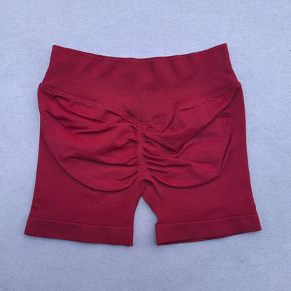 Shorts Set 2 Pieces Seamless Yoga Set Workout Tracksuit Women Halter Sport Bra And Low Waist Scrunch Bum Gym Shorts Suits