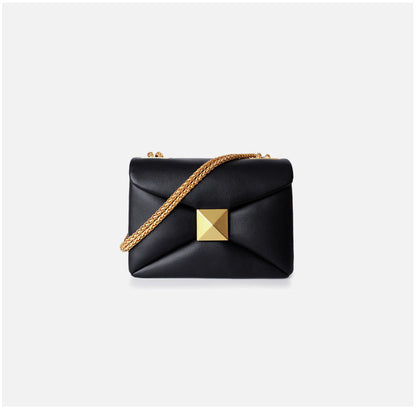 Luxury Designer Women's Crossbody Bag Real Leather Small Square High Quality Cowhide Underarm Shoulder Fashion Bag