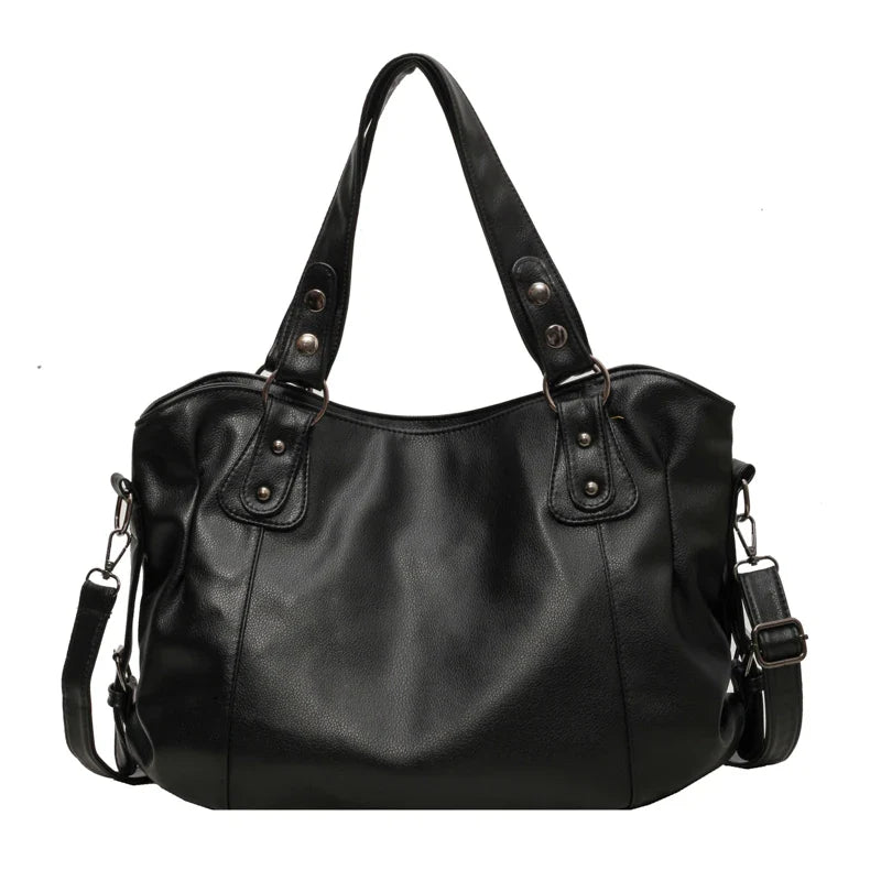 Female Hobo Handbag Large Capacity Shoulder Bags Big Stylsih Casual Tote Bag Ladies A4 Soft Leather Crossbody Bags Business Sac