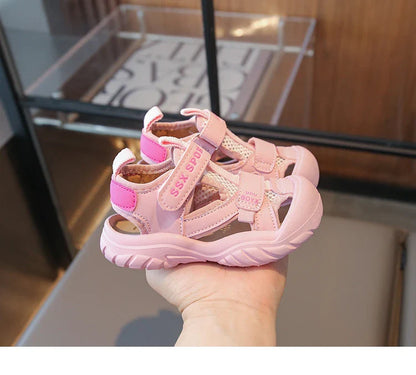 Summer Children Beach Sandals Boys Breathable Mesh Sport Sandals Baby Soft Light Kindergarten Cool Shoes