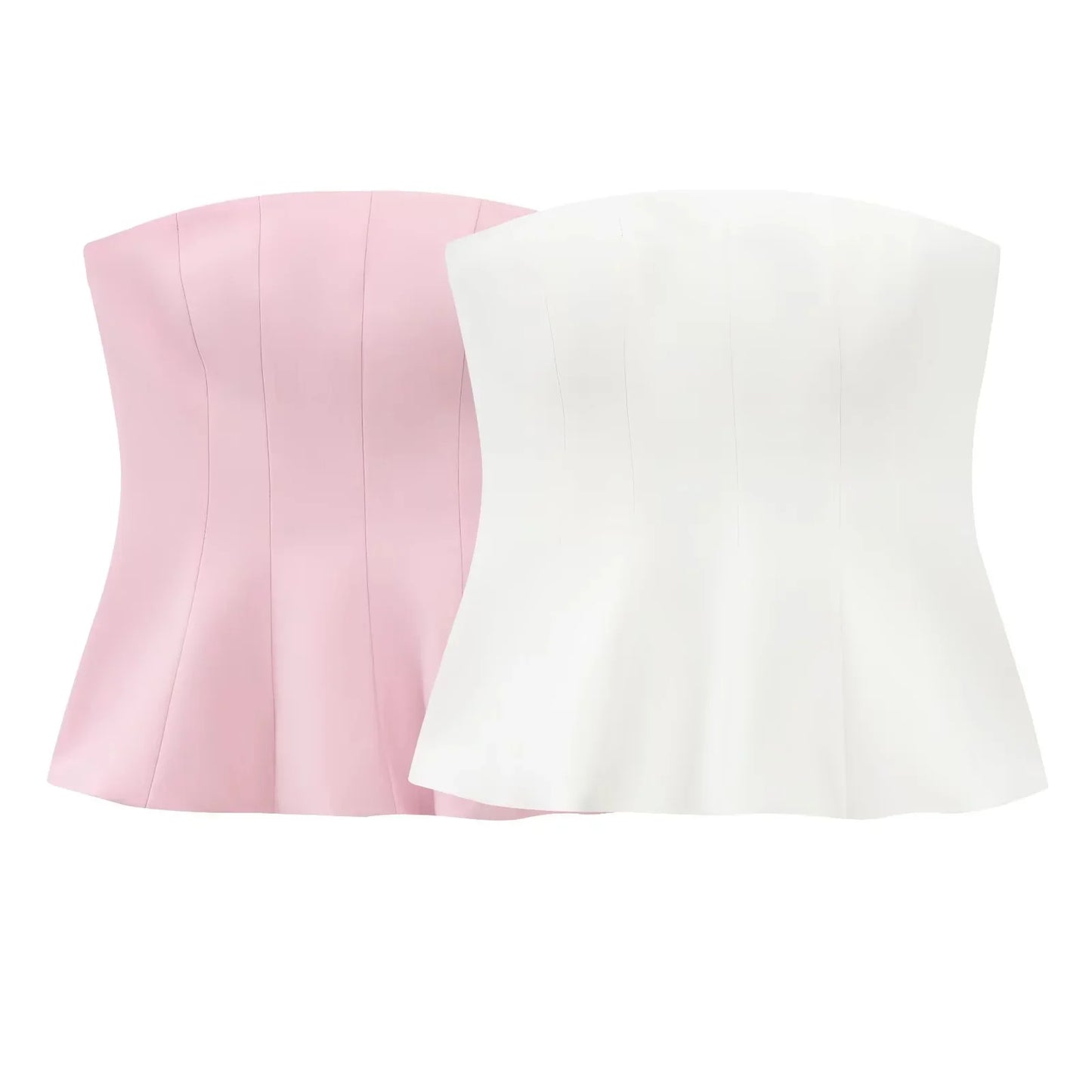 Sexy Butter Yellow Cami Ruffles Tube Top Women Fashion 2025 Summer Strapless Y2K Girl Streetwear Tops Holiday Party Tops