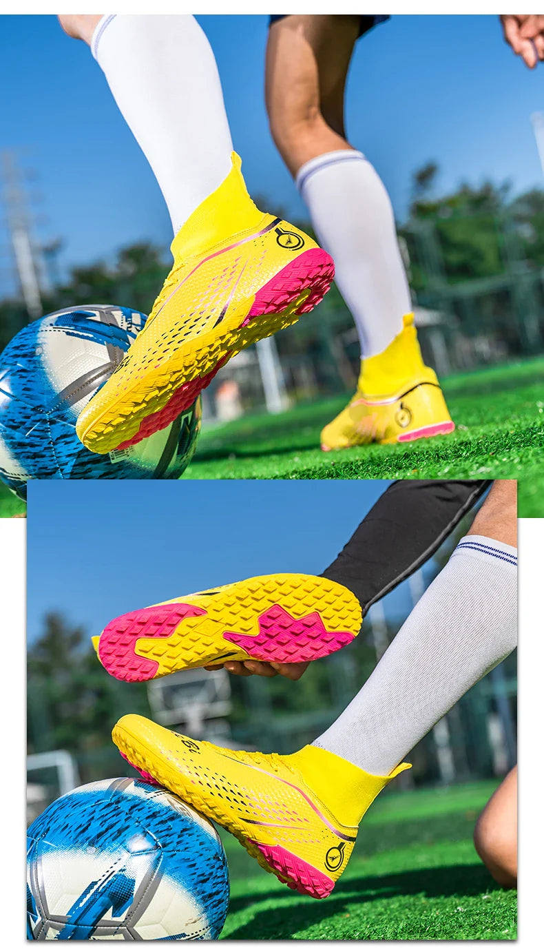 New MenFootball Boots High-quality  Soccer Shoes Professional Outdoor FG/TF Non-Slip Soccer Cleats Training Shoes Ultralight