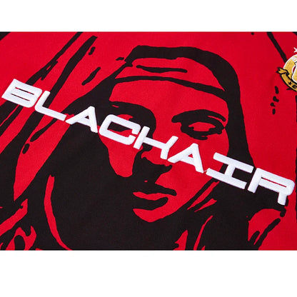 Hip Hop Streetwear Polo T-Shirt Virgin Mary Graphic T Shirt Men Polo Shirt Short Sleeve Harajuku Cotton Tops Tees Red Grey