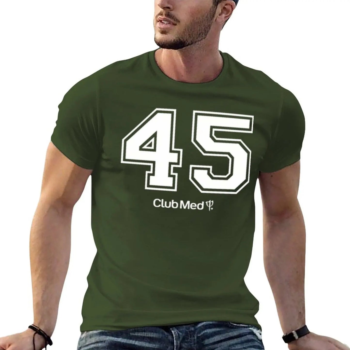 Number 45 Club Med T-Shirt quick drying custom shirt anime stuff plain black t shirts men