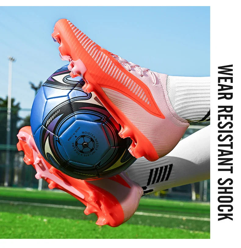 New Football Shoes Professional Low-top Soccer Field Cleats Outdoor Breathable Athletic Spikes Youth Boys Football Shoes Unisex