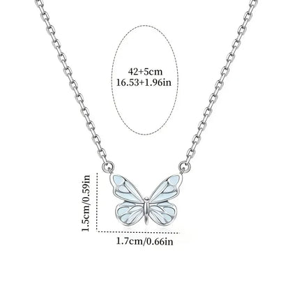 1 Piece Stainless Titanium Steel Chain Cute Bow Red Love Heart Balloon Bear Pendant Necklace Women's Romantic Jewelry Girls Gift