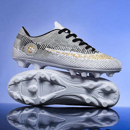 Large Size FG/TF High Quality Mens Soccer Shoes Non-Slip Turf Soccer Cleats for Kids Training Football Boots Chuteira Campo 48