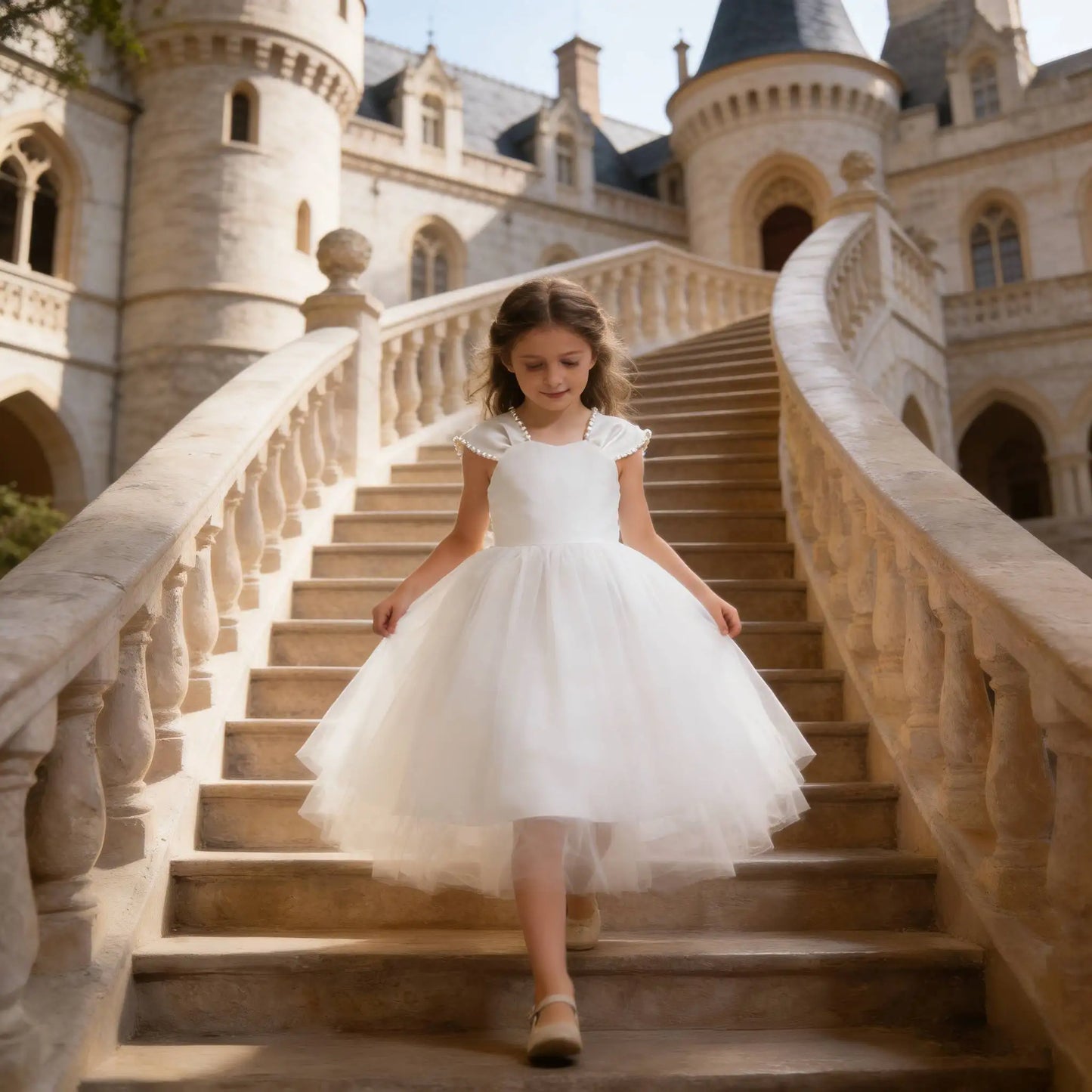 Flower girl's birthday communion party Wedding dress 2026 Formal Girl Princess Long dress for 5 6 7 8 10 12 years old