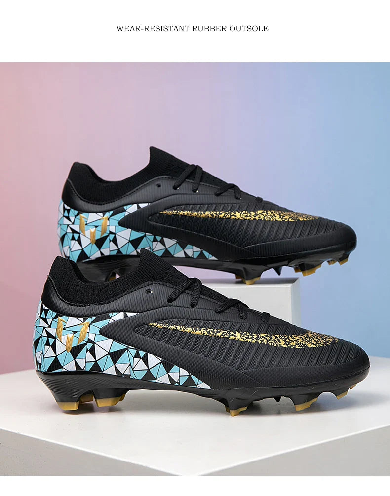 New Kid Match Boys Football Boots Sports Shoes Match Soccer Shoes Outdoor Sneakers Professional Non-Slip Comfortable Unisex