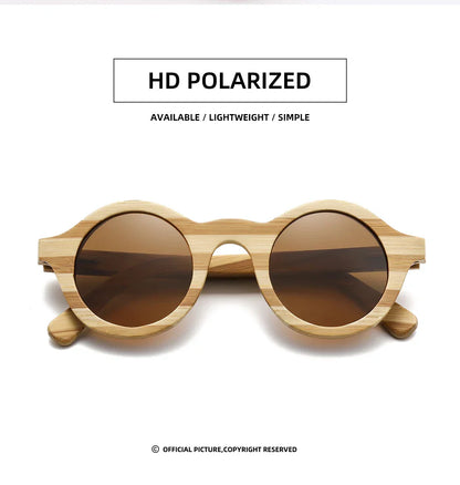 Natural Zebra Bamboo Wooden Aduit Sunglasses Handmade Polarized Glasses Mirror Coating Lenses Eyewear With Gift Box 8620C