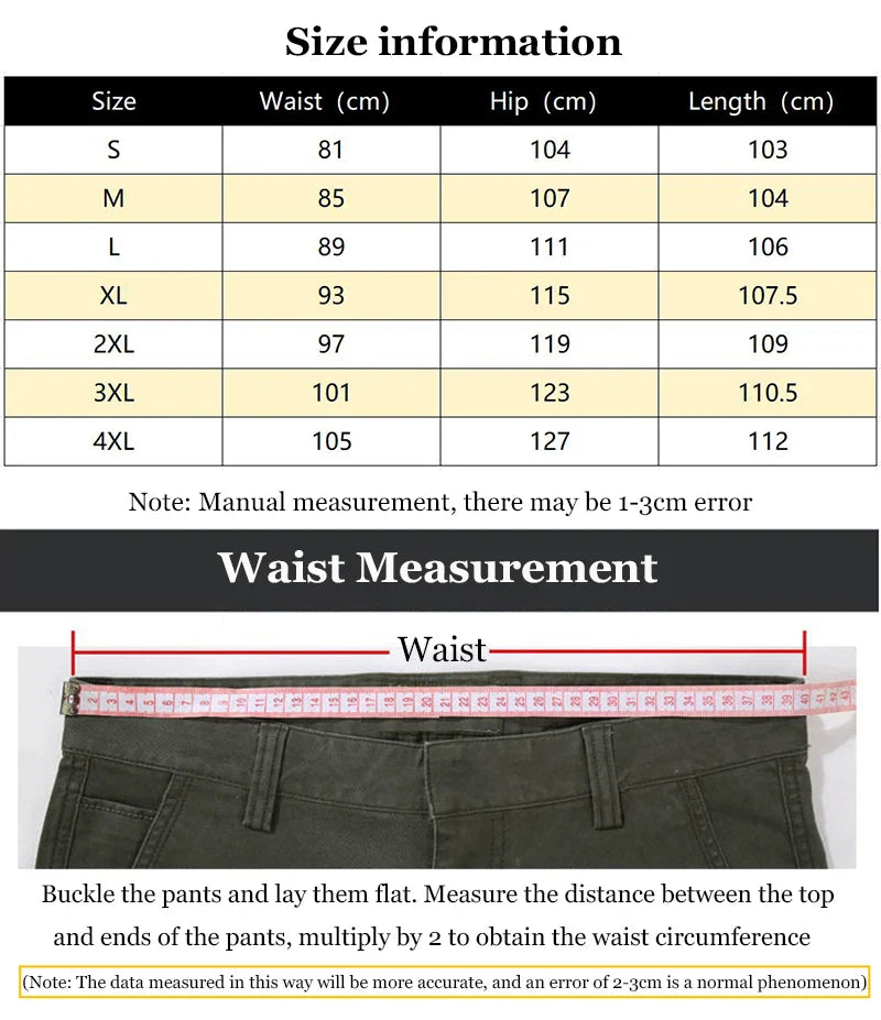 Summer Military Tactical Cargo Pants Casual Trousers Men Wear-resisting Multi-Pockets 1/2Pcs Outdoor Hiking Work Trousers Men