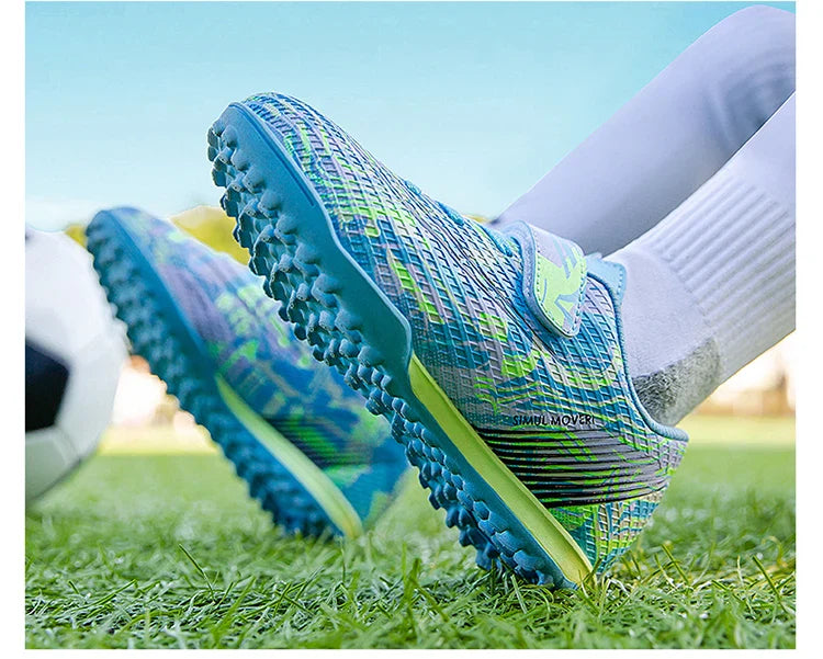 Children Football Shoes Grass Society Indoor Training Original Boy Girl Soccer Shoes Cleats Non Slip Kids Football Field Boots