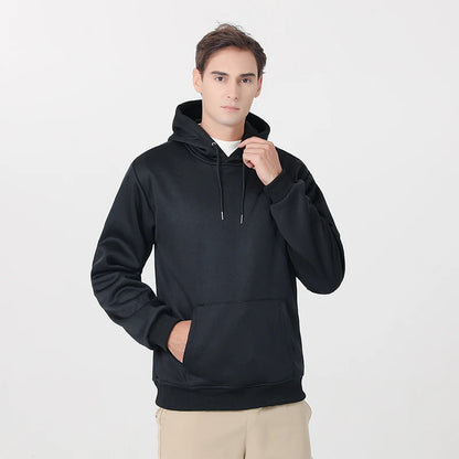 New Intelligent USB Heating Hoodie for Men Women Winter 7 Areas Coral Fleece Hooded Heated Clothes Outdoor Thermal Sportswear