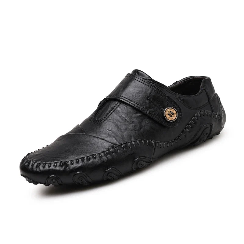 New Spring Men's handmade leather shoes, genuine leather casual shoes, breathable leather shoes, large size, walking 38-48