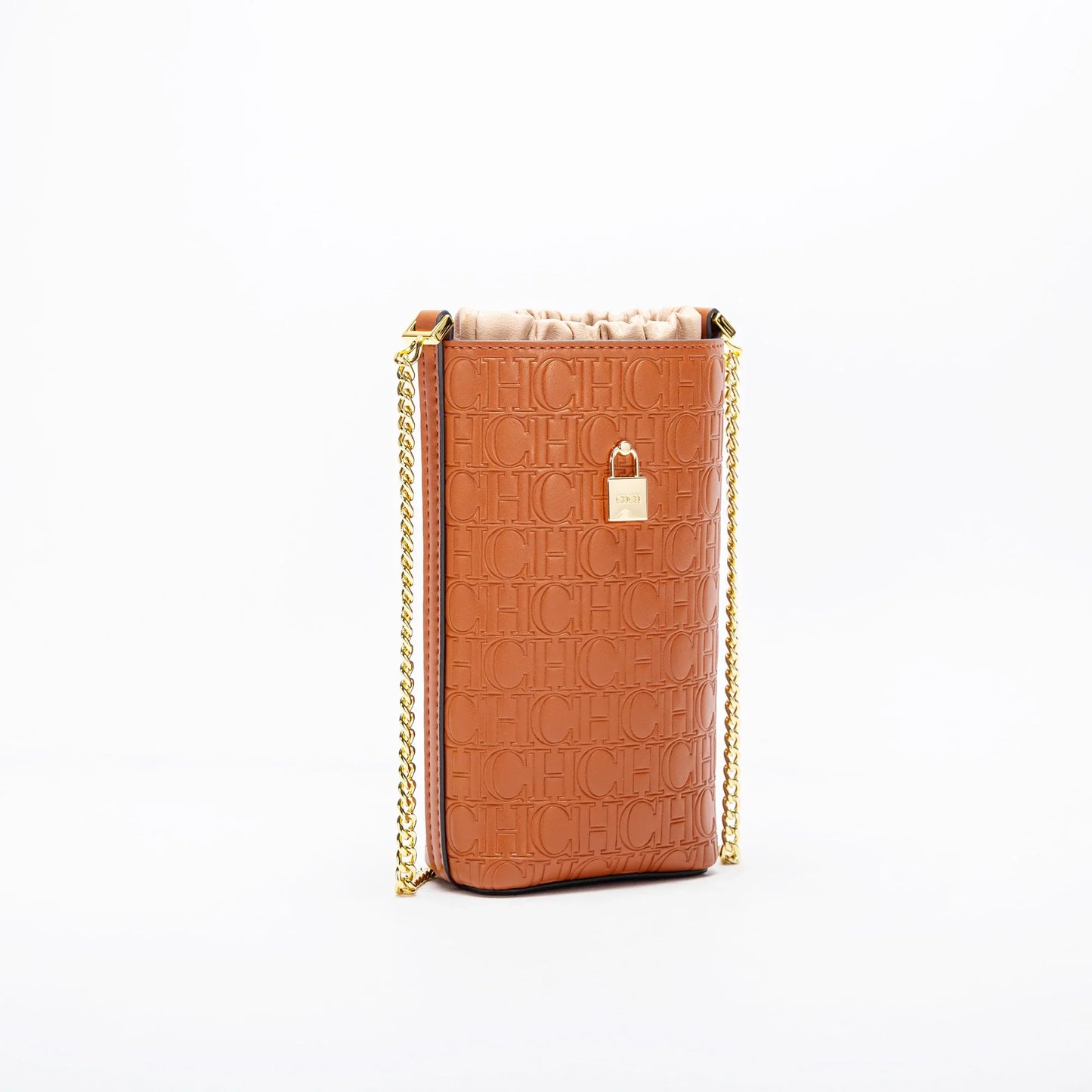 Phone Bag 2024 New Embossed Crossbody Bag High Quality Metal Chain Bag