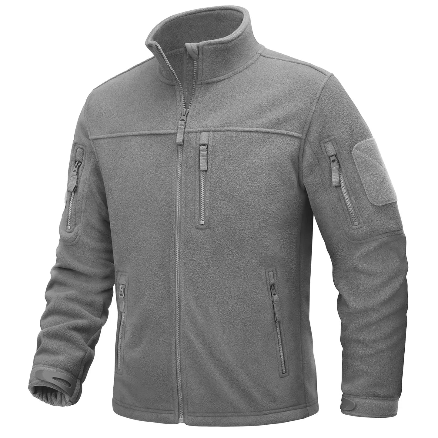 Men's Fleece Jackets Fall Winter Cold Weather Thermal Safari Jackets Windproof Full Zip Jackets Field Work Outwear