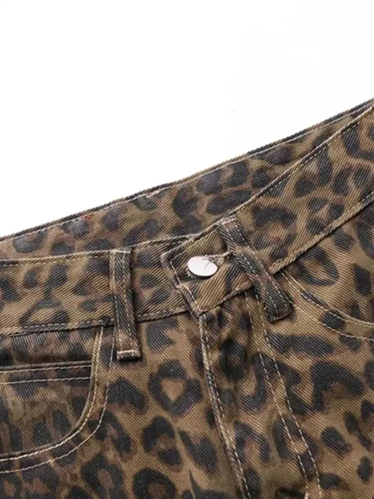 Women Denim Pants Female Oversize Wide Leg Trousers