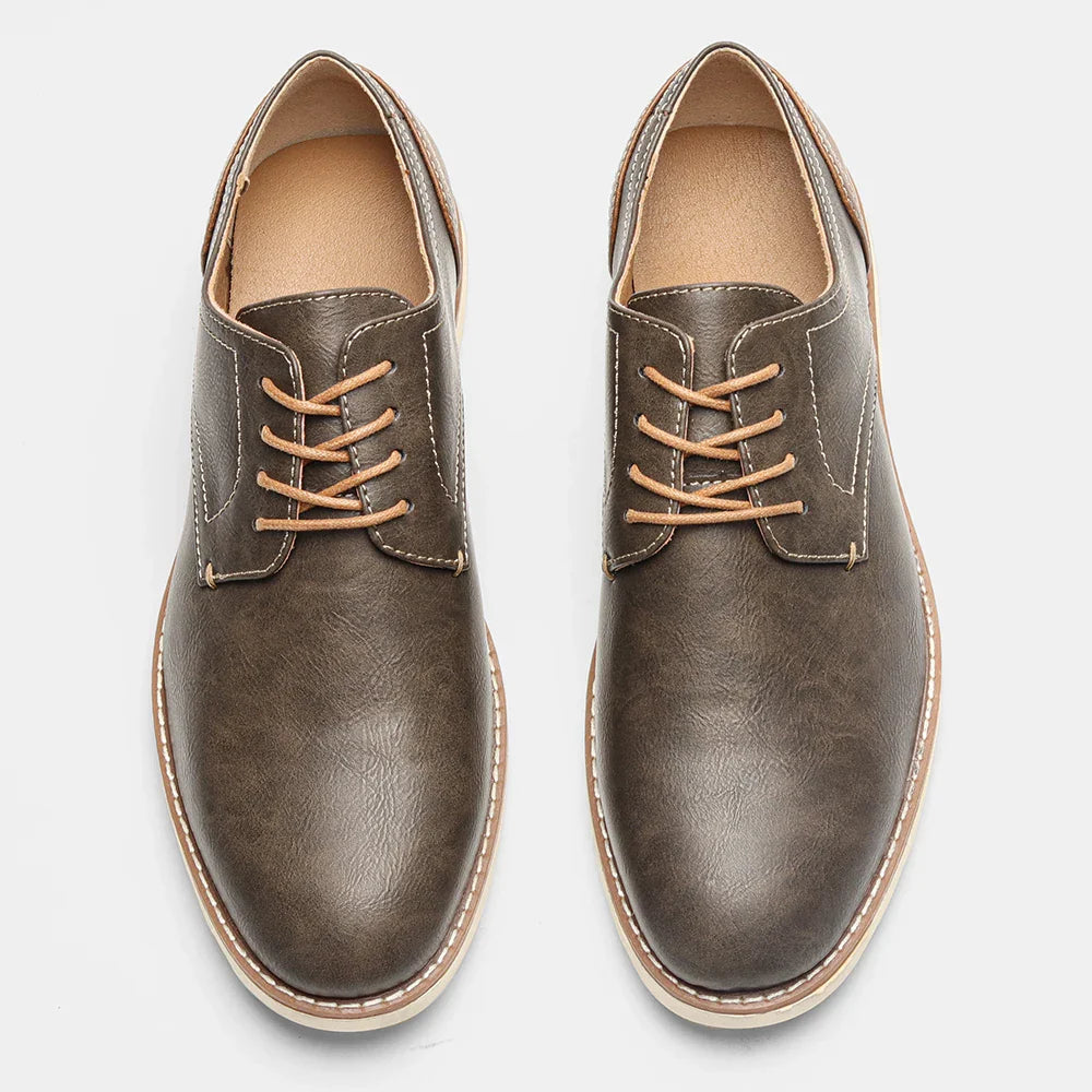 Casual shoes men fashion comfortable leather loafer men