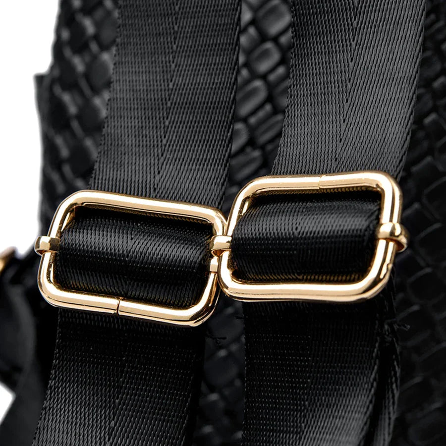Luxury Women Leather Backpacks for Girls Sac A Dos Casual Daypack Black Vintage Backpack School Bags for Girls Mochila Rucksack