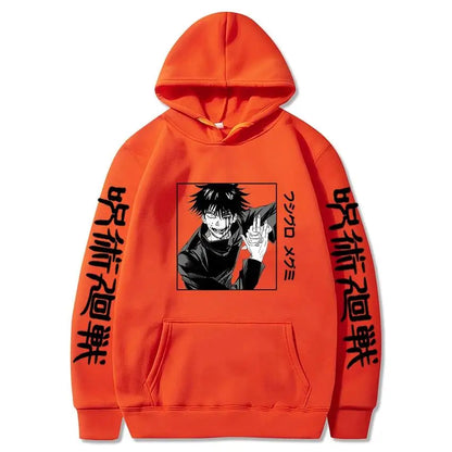 Japan Anime Jujutsu Kaisen Horror Fushiguro Megumi Manga Hoodies Men Harajuku Unisex Fashion Hip Hop Ulzzang SweatshirtGraphics