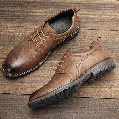 Men Casual Shoes Fashion Brand Comfortable 2025 Leather Shoes