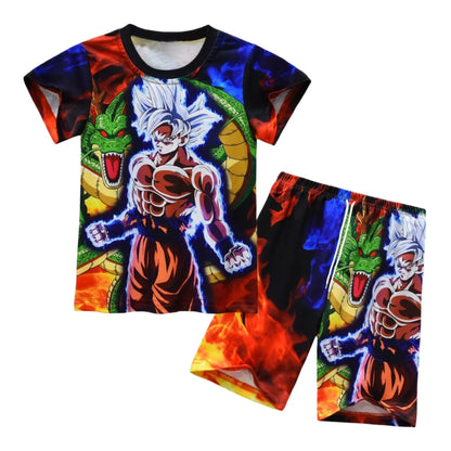 2026 Ultra Instinct Goku Dragon Ball Super Anime Adult Kids T-Shirt & Shorts Athleisure Set Summer Quick-drying Soft Lightweight