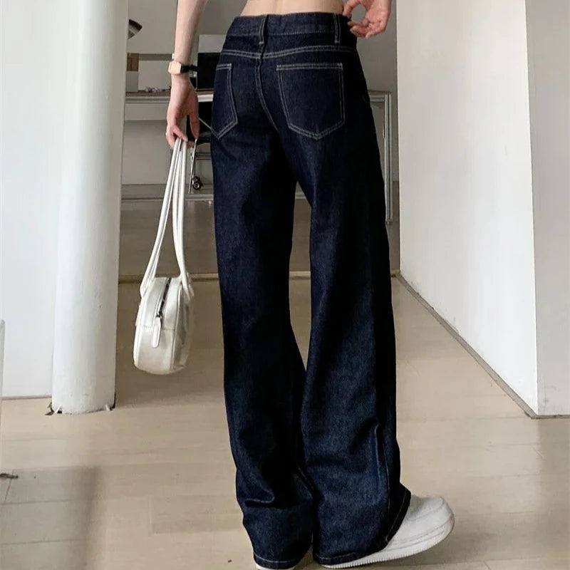 Women's Wide Leg Jeans Denim Pants with High Quality Material