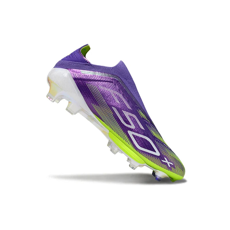 Without-lace Mens Soccer Shoes Football Shoes F50+ TF/FG Football Field Boots Comfortable Non-Slip Training Soccer Sneakers