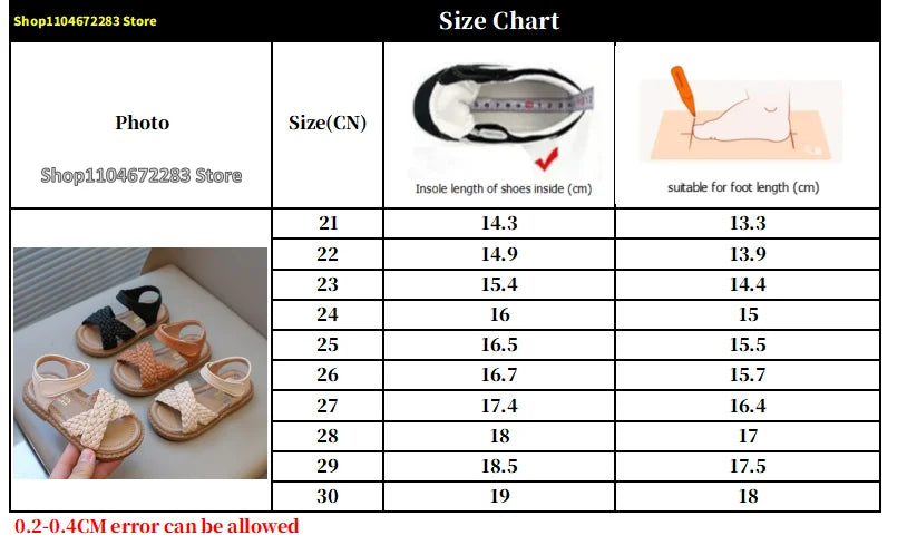 Toddlers Girls Sandals Kids Princess Beach Shoes 2026 Brand New Cross Tied Weave Style Fashion Children Summer Sandals Soft Cute
