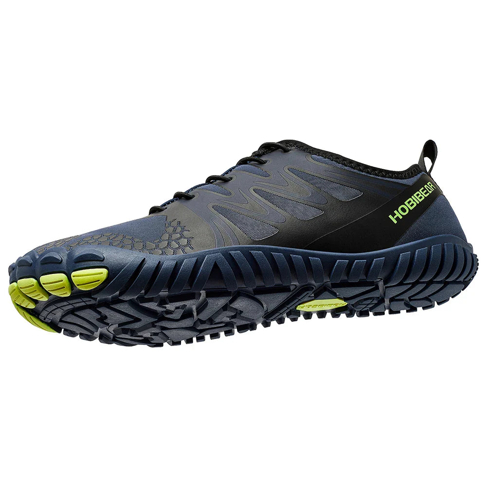 Wide Toe Barefoot Shoes for Unisex Artificial Leather Outdoor Walking Sneakers Zero Drop Minimalist Elastic Band Shoes