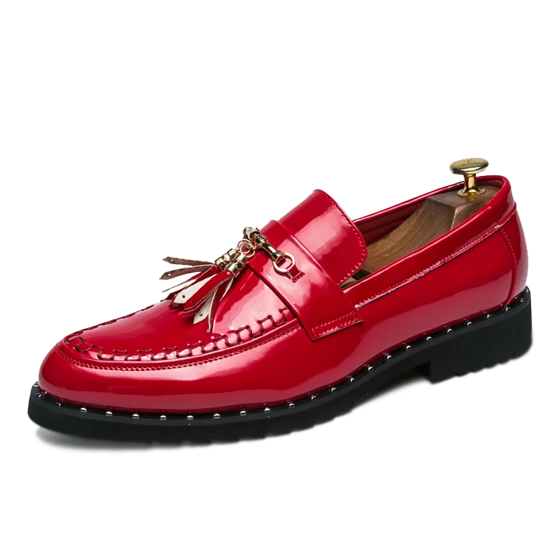 White Tassel Men's Loafers Classic Casual Men Leather Shoes Comfort Slip-on Shoes for Men Plus Size 46 Business Men Social Shoes